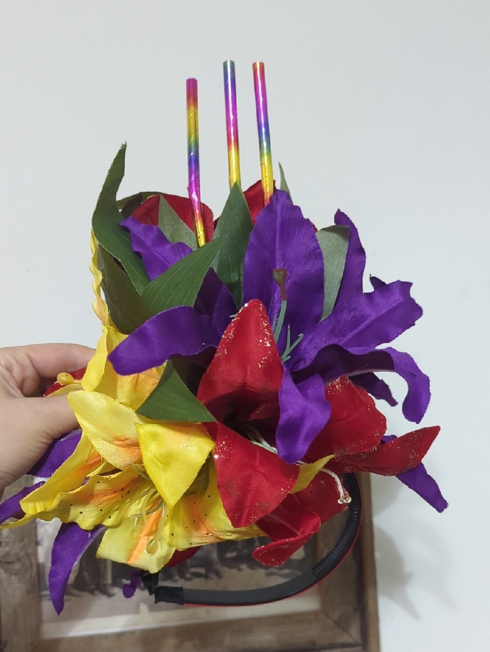 Pinup Headband Accessories Colorful Floral Headband -hairpiece